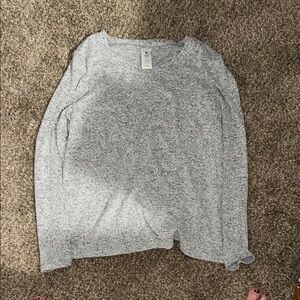 Gray Long Sleeve Relaxed Sweatshirt